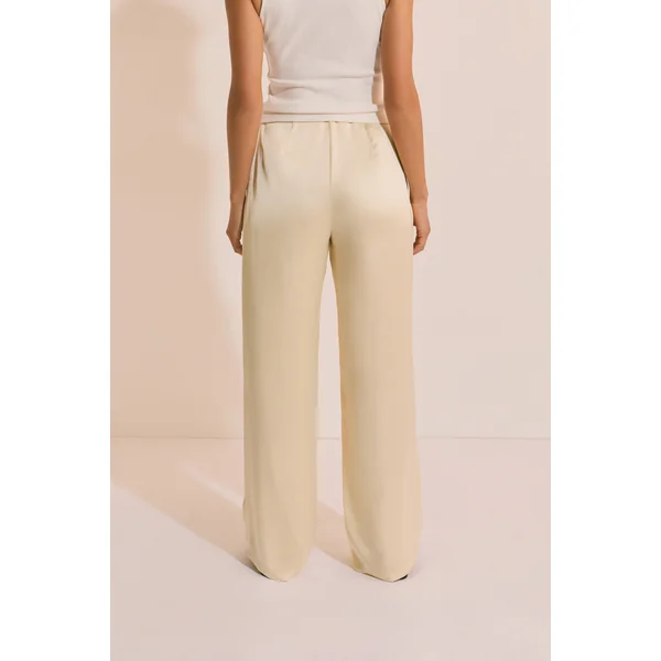 Pantalon droit satiné