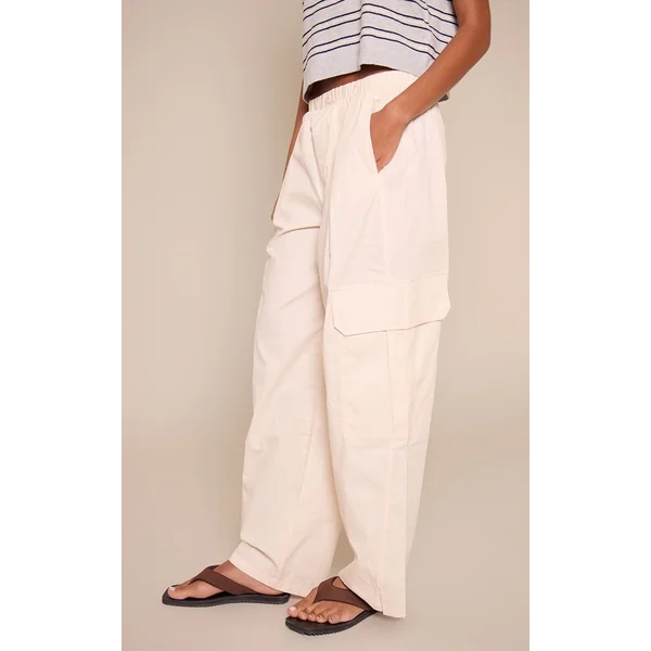 Pantalon En Coton Avec Détails De Poches Cargo