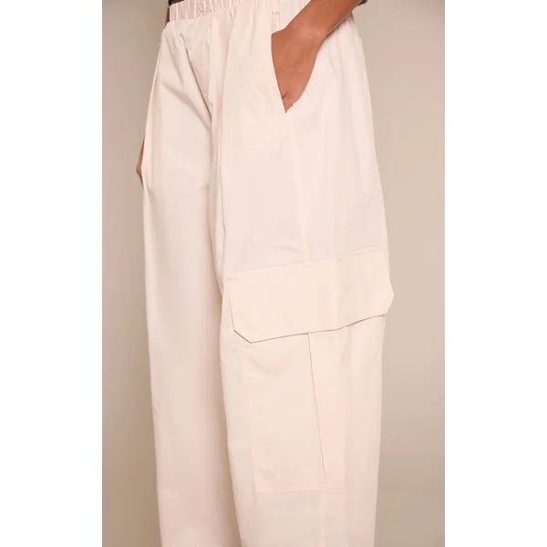 Pantalon En Coton Avec Détails De Poches Cargo