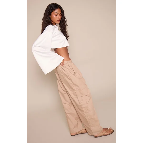 Pantalon En Coton Avec Détails De Poches Cargo