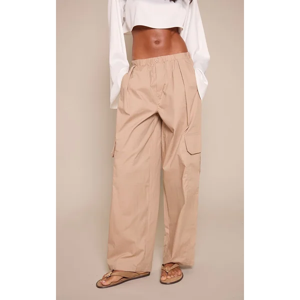 Pantalon En Coton Avec Détails De Poches Cargo