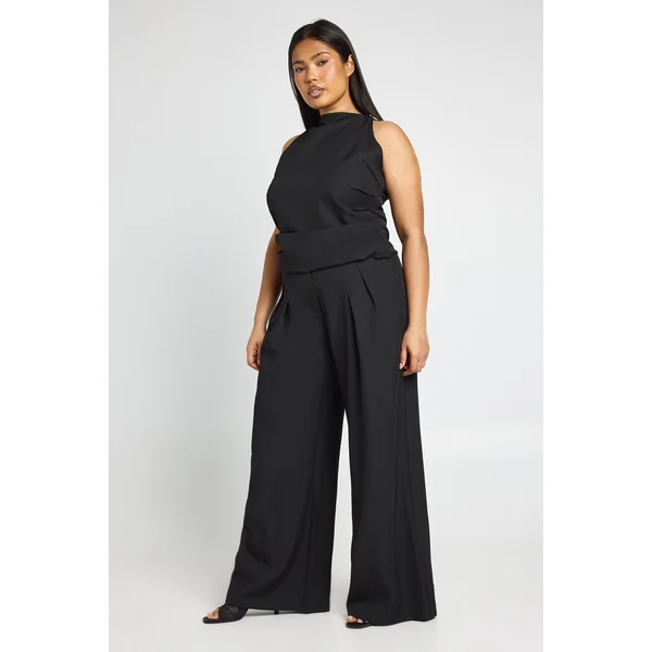 Pantalon Large Taille Haute Grande Taille