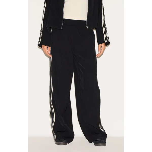 Pantalon Large Tissé À Bandes Latérales