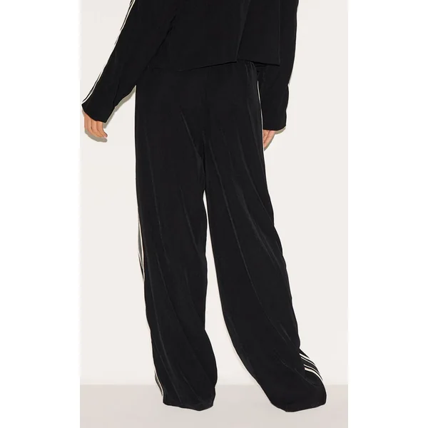 Pantalon Large Tissé À Bandes Latérales