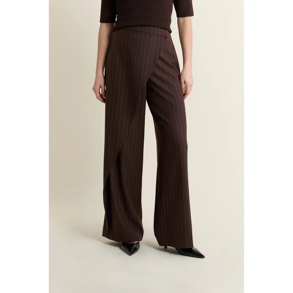 Pantalon large à rayures