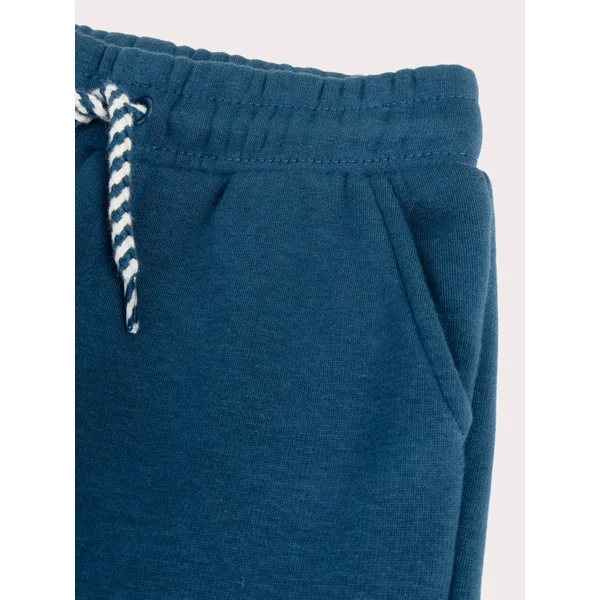 Pantalon molleton bleu patch genoux pour garçon - Soins Bébé Naturels & Produits Maman Après Naissance