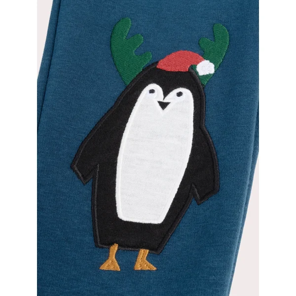 Pantalon molleton bleu patch genoux pour garçon - Soins Bébé Naturels & Produits Maman Après Naissance
