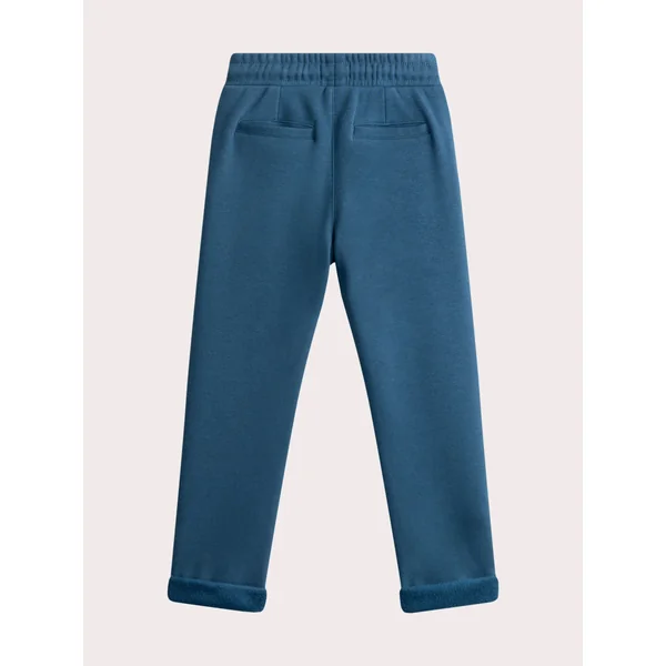 Pantalon molleton bleu patch genoux pour garçon - Soins Bébé Naturels & Produits Maman Après Naissance