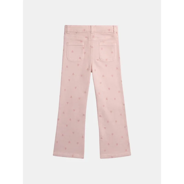 Pantalon rose imprimé cœur pour fille - Soins Bébé Naturels & Produits Maman Après Naissance