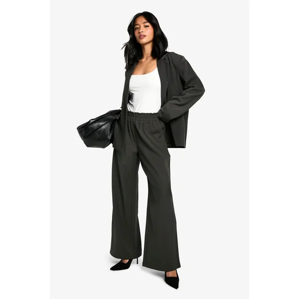 Pantalon Tailleur Taille Élastiquée À Enfiler Petite