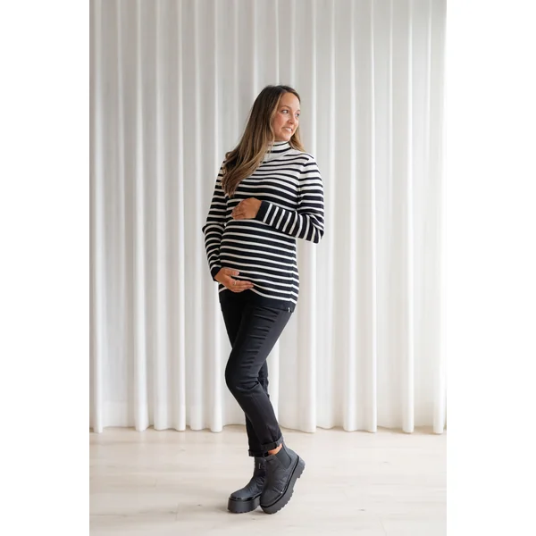 Pantalons extensible en twill - noir