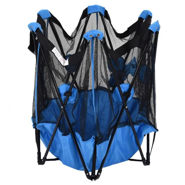 Parc pour Sécurité Parc de Bébé pour Bébé Bleu Hexagonale Pliable Portable Hauteur de 70 cm