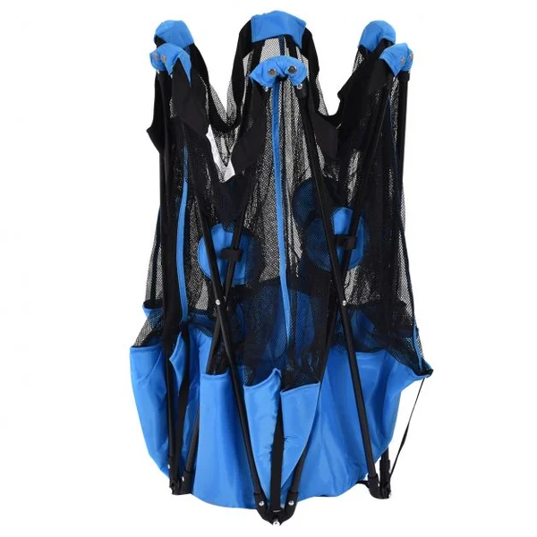 Parc pour Sécurité Parc de Bébé pour Bébé Bleu Hexagonale Pliable Portable Hauteur de 70 cm
