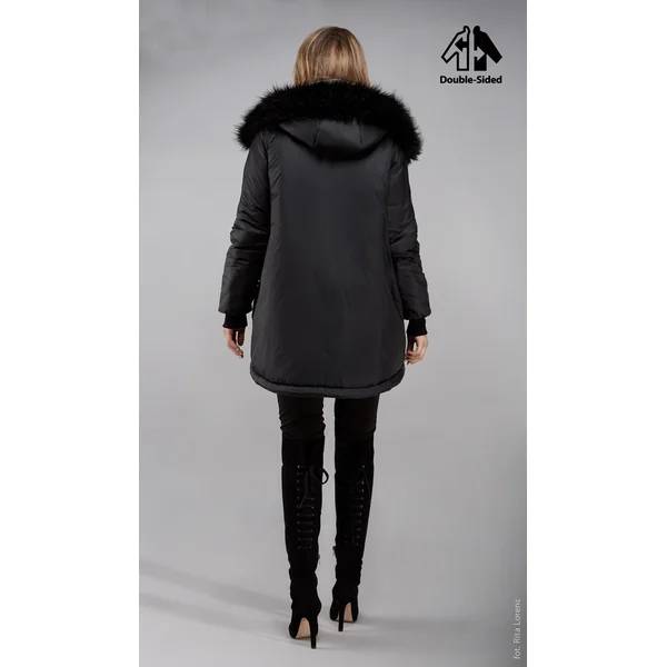 Parka de grossesse réversible ONYKS- Kaki/Noir - Reste Taille S