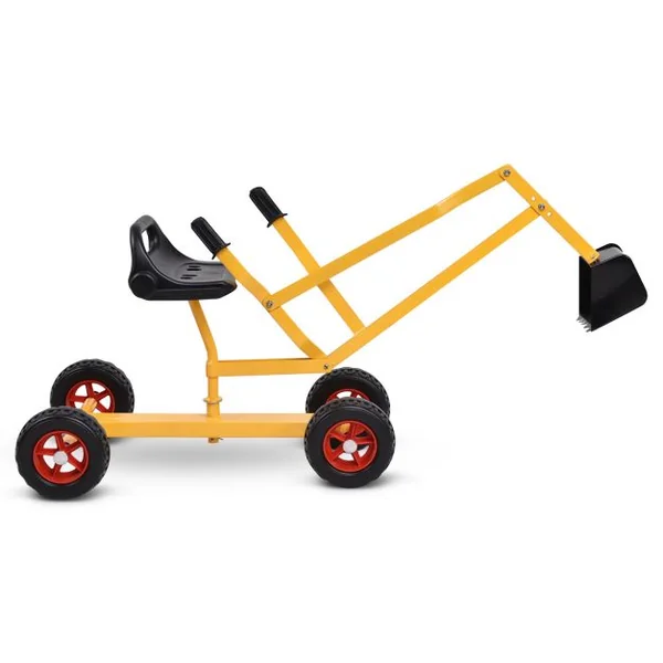 Pelleteuse pour Enfant Flexible Pivotant sur 360° Pelleteuse Excavatrice pour Bac à Sable 3 Ans+ en Métal Robuste