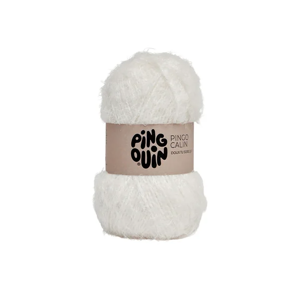 Pelote de laine CALIN blanc 50g - PINGOUIN