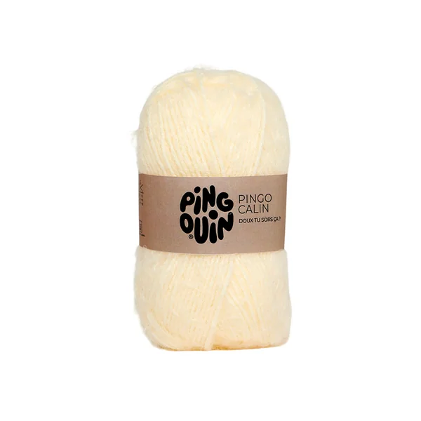 Pelote de laine CALIN écru 50g - PINGOUIN