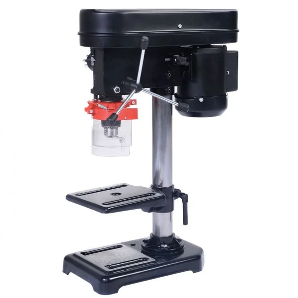 Perceuse à Colonne 350W à 5 Vitesses Perceuse à Établi 230V Inclinable de 0 à 45° pour Bois Plastique Divers Matériaux
