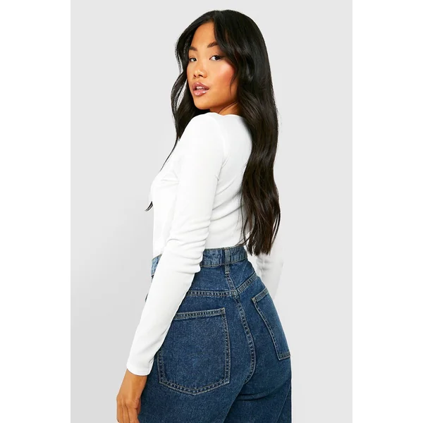 Petite Rib Corset Bodysuit