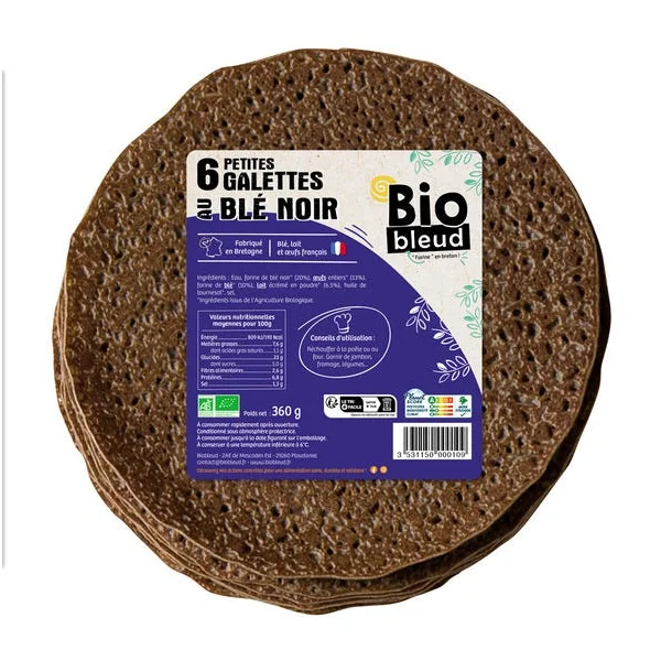 Petites Galettes au blé noir (6) 360g