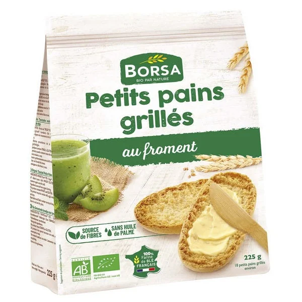 Petits pains grillés au froment 225g