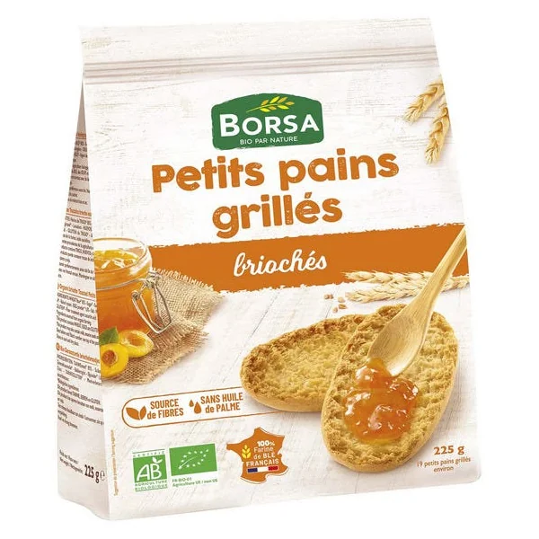 Petits pains grillés briochés 225g