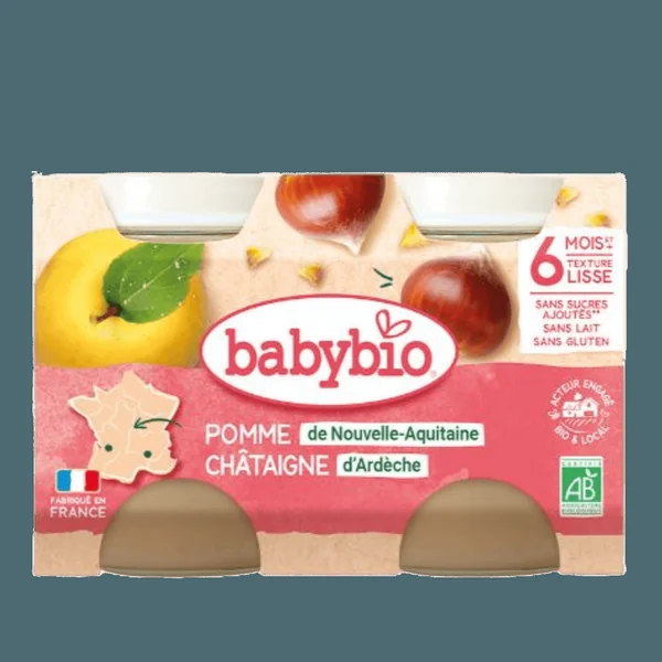 Petits Pots Pomme Châtaigne dès 4 mois