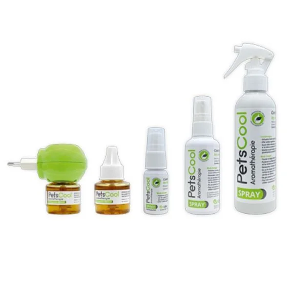 PETSCOOL AROMATHERAPIE Spray 15ml - Chats, Chiens - Anxiété, Stress