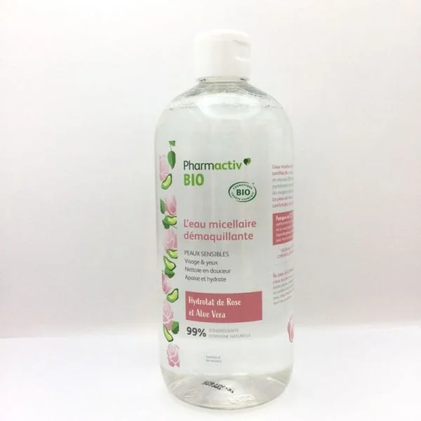 PHARMACTIV , L'eau micellaire démaquillante Hydrolat de Rose , fl/500ml , 3760162125269