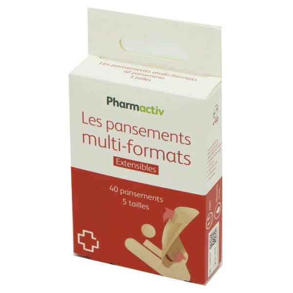 PHARMACTIV Les Pansements Multi Formats 5 Tailles Bte/40