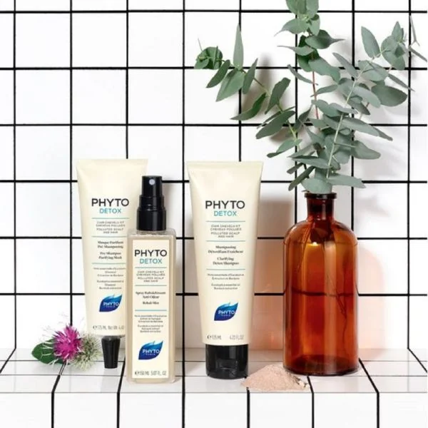 PHYTODETOX Masque Purifiant Pré Shampooing 125ml - Cuir Chevelu et Cheveux Pollués