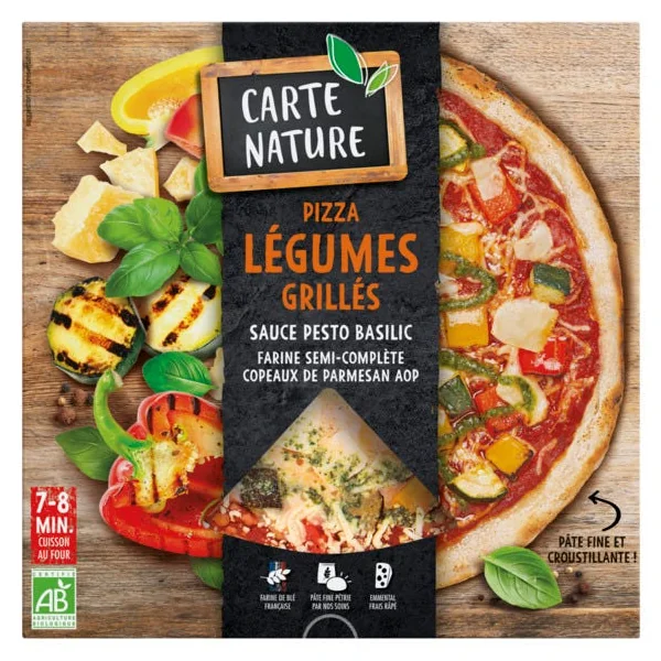 Pizza aux légumes grillés et parmesan AOP 400g