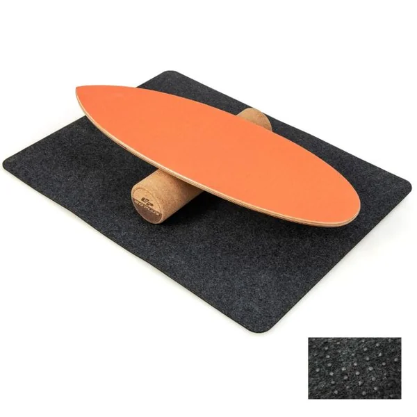 Planche d’Entraînement pour l’Équilibre avec Rouleau et Tapis Antidérapant pour Skateboard Hockey Snowboard 8 Couleurs au Choix