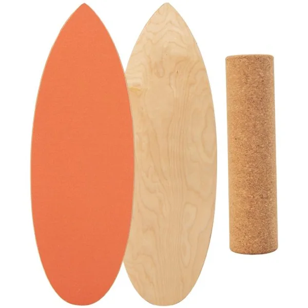 Planche d’Entraînement pour l’Équilibre avec Rouleau et Tapis Antidérapant pour Skateboard Hockey Snowboard 8 Couleurs au Choix
