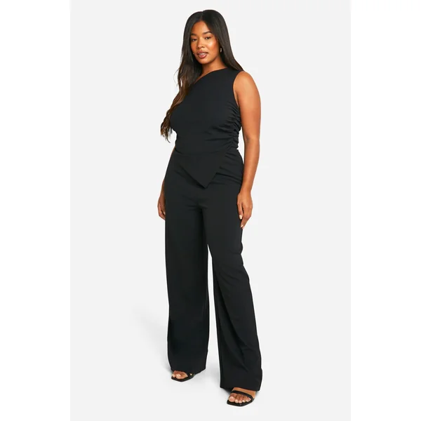 Plus Asymmetric Top & Trouser Co Ord