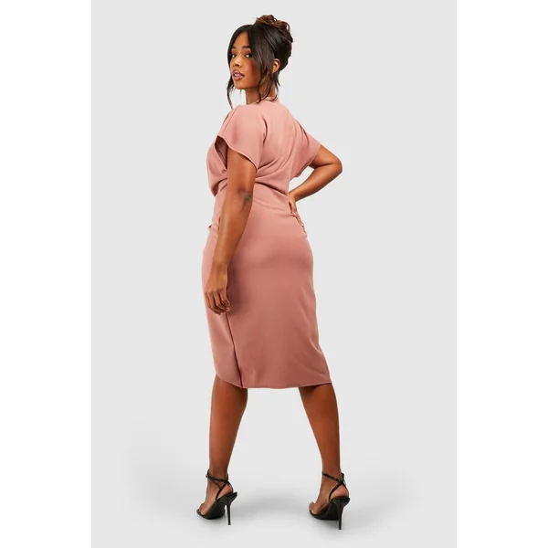 Plus Robe Midi Portefeuille
