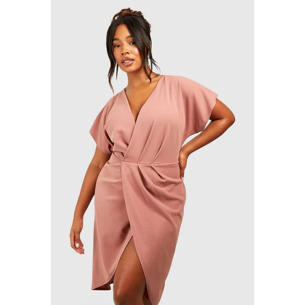 Plus Robe Midi Portefeuille