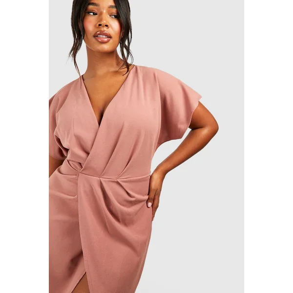 Plus Robe Midi Portefeuille