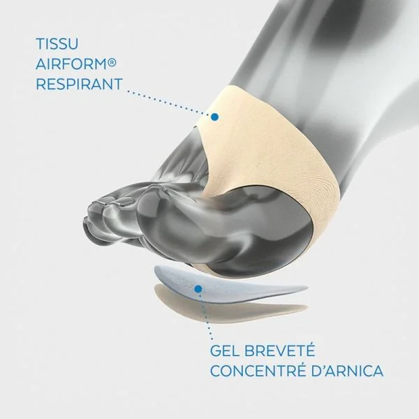PODERM PROFESSIONAL 2 Protections en Gel d' Arnica Breveté - Douleurs Plantaires et Durillons