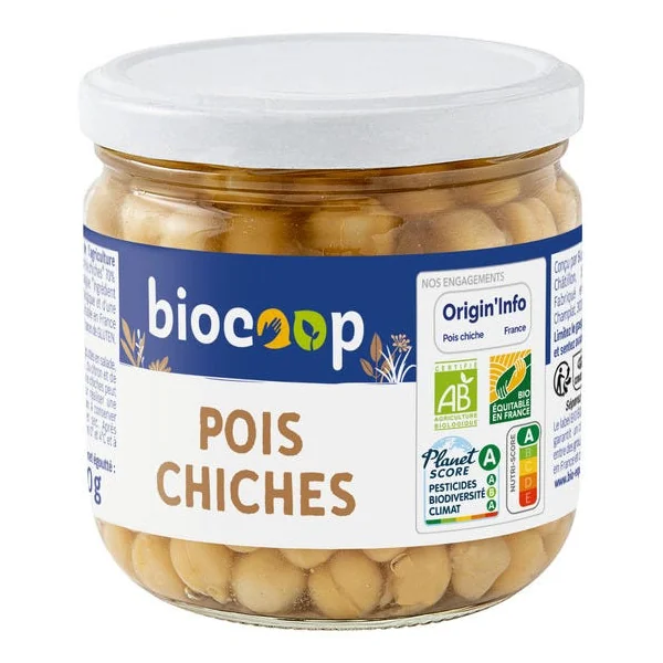 Pois chiches 240g net égoutté