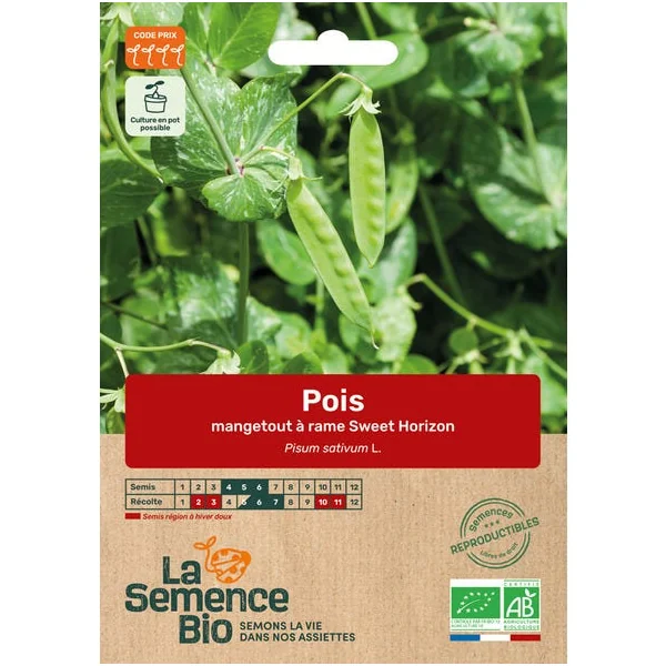 Pois mangetout Sweet Horizon semence 50g