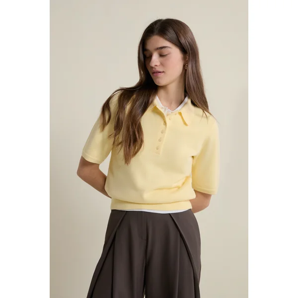 Polo en maille manches courtes