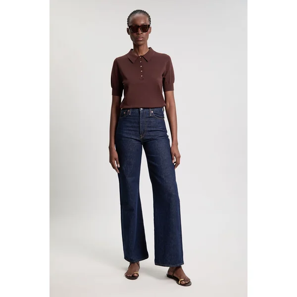 Polo À Col En Mélange De Viscose Forever