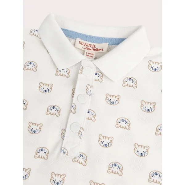 Polo à motif tigre pour bébé garçon - Soins Bébé Naturels & Produits Maman Après Naissance