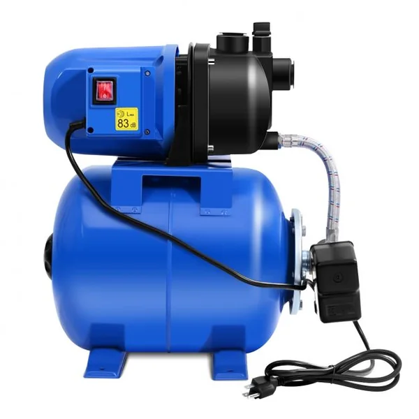 Pompe Électrique de Jardin 1200W Réservoir de Pression de 20L Débit Max 3800L/H Hauteur Aspiration 8m, 230V-50Hz, Bleu