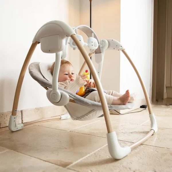 Portable baby bouncer Dolphy with play arch