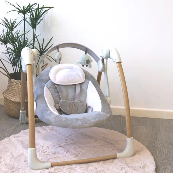 Portable baby bouncer Dolphy with play arch