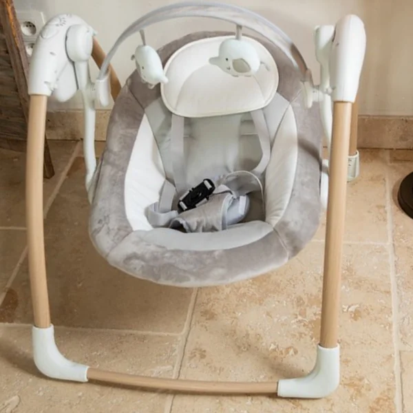 Portable baby bouncer Dolphy with play arch