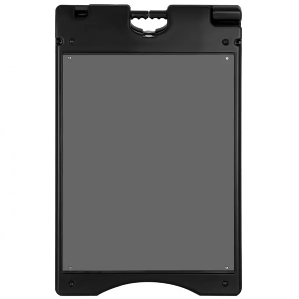 Porte-affiche A2 Panneau d’affichage Chevalet pour trottoir en HDPE 2 Films Plastiques Pliable 90,8x45,6x61cm Noir