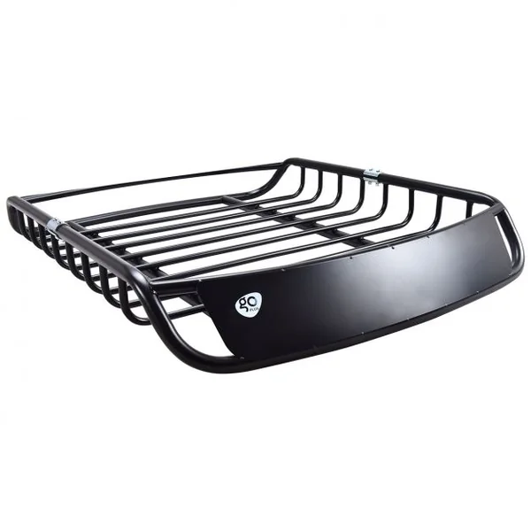 Porte-bagages en Métal pour Véhicule Haute Résistance en Acier Antirouille 120x98x16,5cm Capacité de Charge 110kg Pour Camping Barbecue Noir